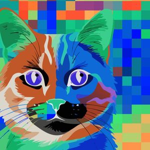 CAT POP ART XVII