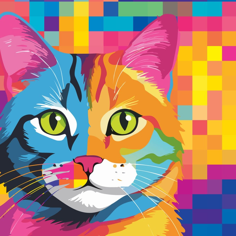 CAT POP ART XVIII