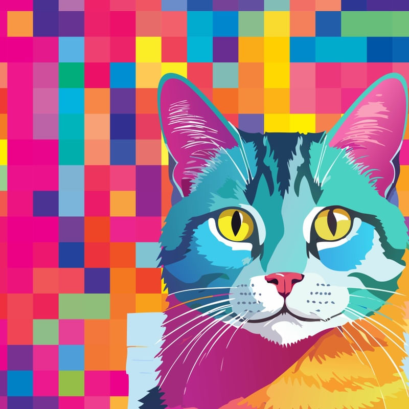 CAT POP ART XX
