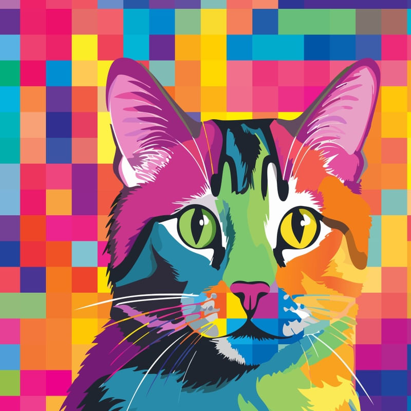 CAT POP ART XXIV