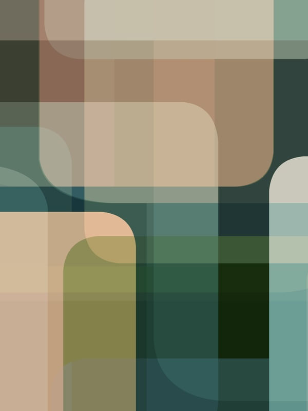 SHAPES ON SHAPES PESSEGO VERDE 1 - ABSTRATO GEOMETRICO FORMAS