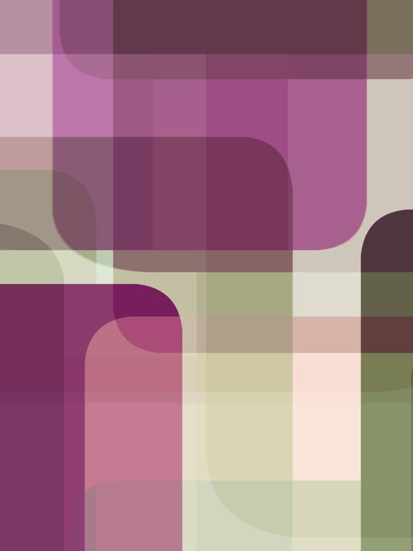 SHAPES ON SHAPES ROXO VERDE 1 - ABSTRATO GEOMETRICO FORMAS