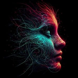 A FACE NEON B BY AI