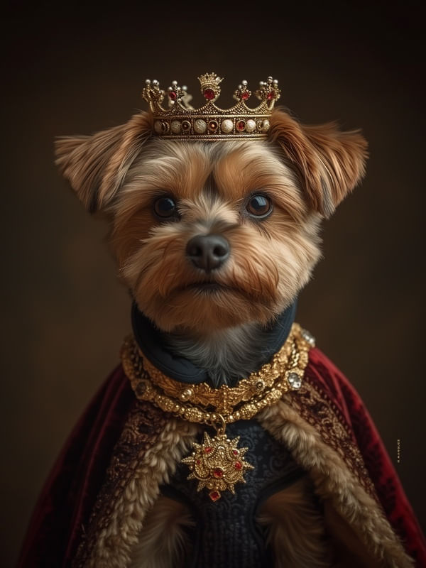 KING YORKSHIRE TERRIER BY AI
