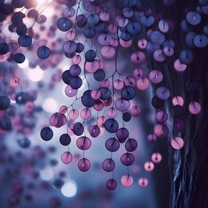 FOLHAS MINIMALISTA TONS DE ROXO BY AI