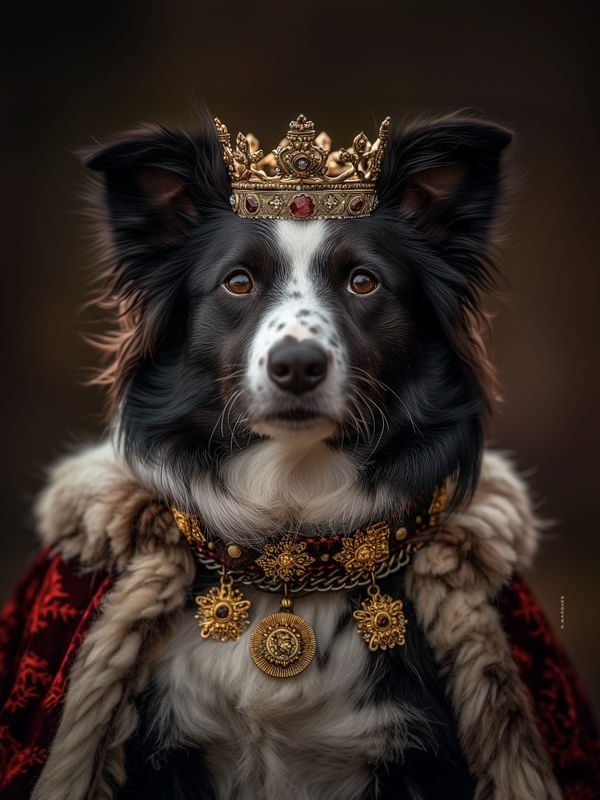 KING BORDER COLLIE BY AI