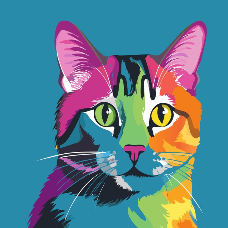 CAT POP ART XXXVII
