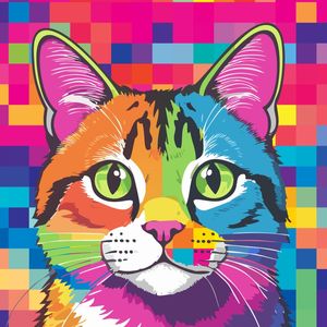 CAT POP ART 6