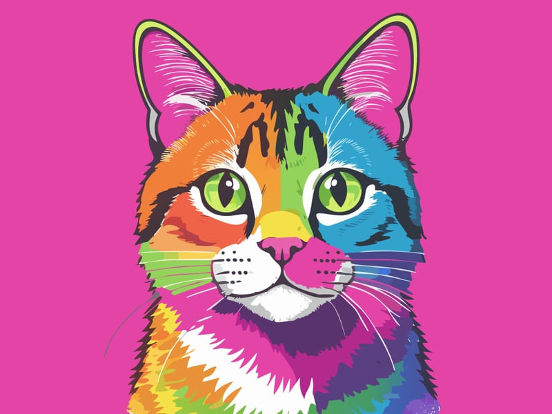 CAT POP ART 20