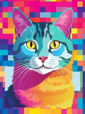 CAT POP ART 48