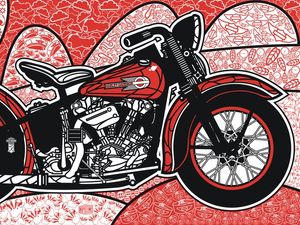 HARLEY 1936 RED