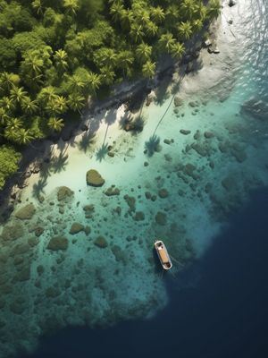 PRAIA BARCO SOLITÁRIO BY AI