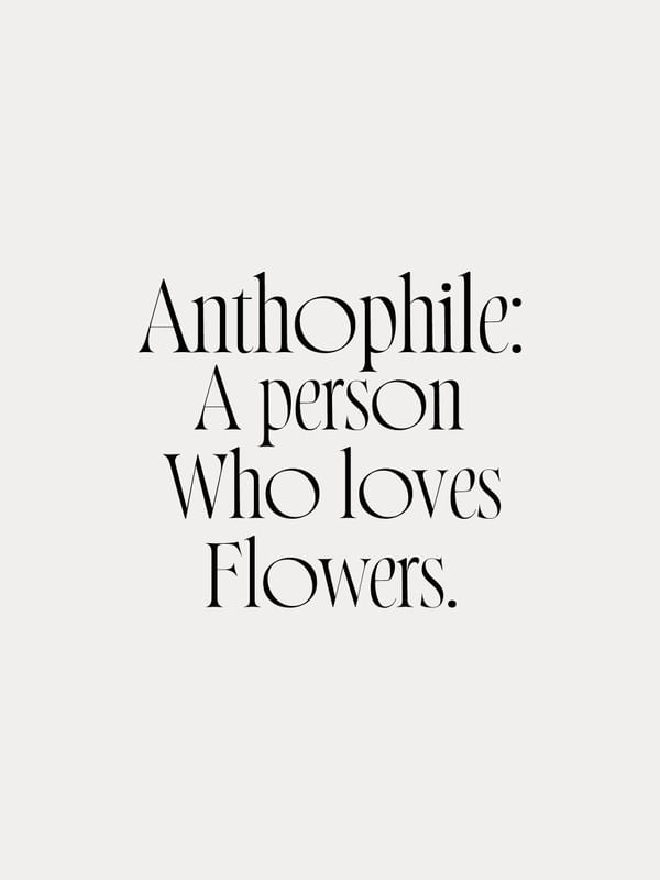 ANTHOPHILE