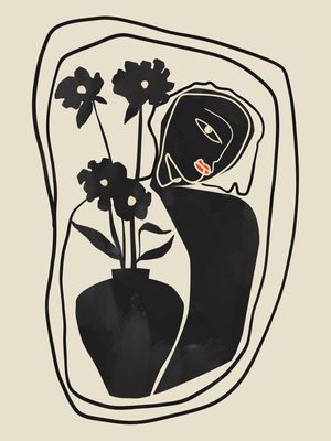 PERSON WHO LOVES FLOWERS BY TAS
