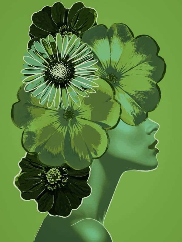 FLOWERS SEASON BY TAS -GREEN