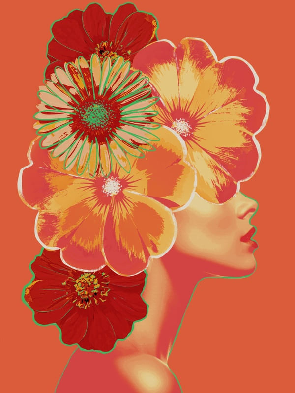 FLOWERS SEASON BY TAS -ORANGE