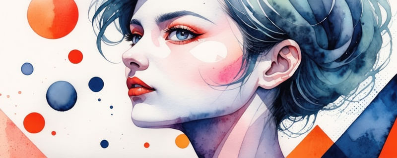 MULHER AQUARELA - 6 - BY AI