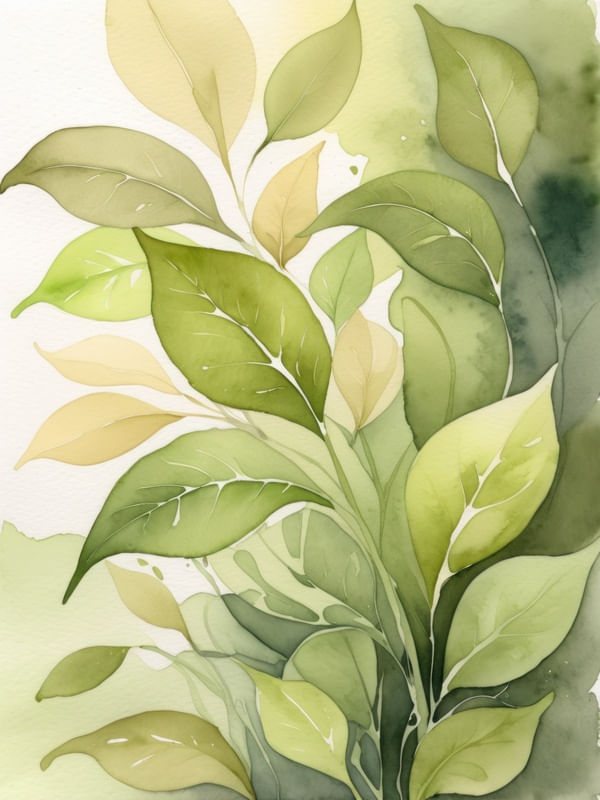 SINFONIA DE FOLHAS VERDES BY AI