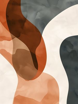 ORGANIC ABSTRACT - 434A BY AI