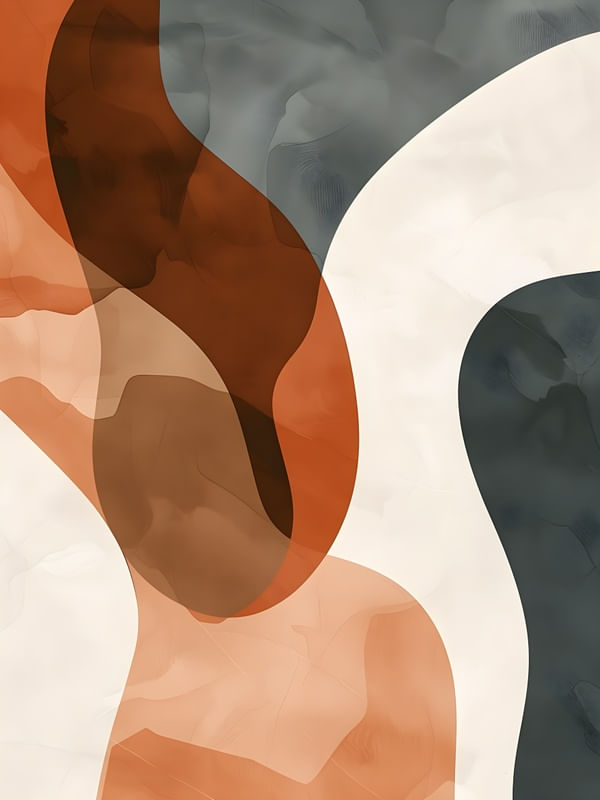 ORGANIC ABSTRACT - 434A BY AI