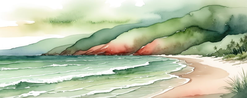 FALÉSIA VERDEJANTE AO ENTARDECER BY AI