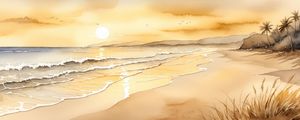 NASCER DO SOL NA COSTA BY AI