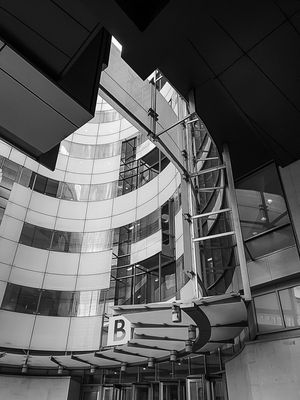 BUILDING IN BLACK AND WHITE