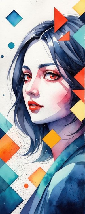 MULHER AQUARELA - 3 - BY AI