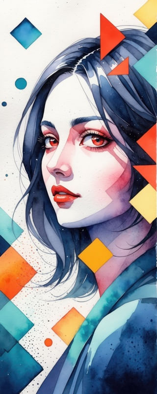 MULHER AQUARELA - 3 - BY AI