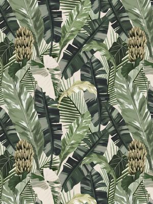 GREEN TROPICAL JUNGLE LEAVES