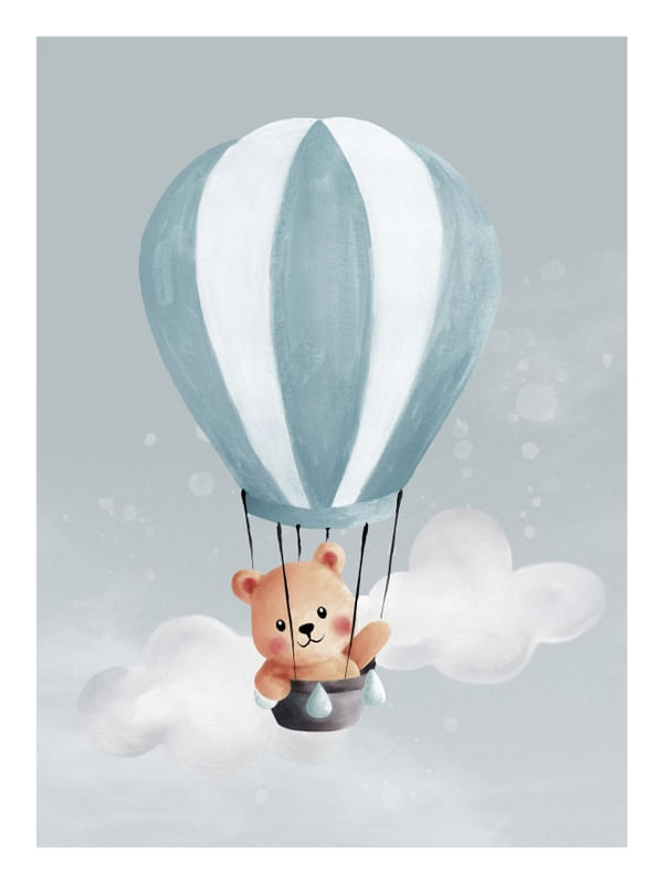 URSO NO BALÃO RETANGULAR