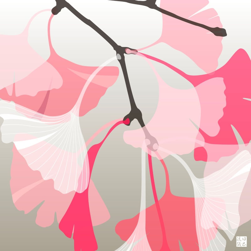 GINKGO MINIMALISTA ROSA FENDI A
