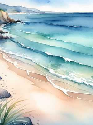 SUSSURROS PACÍFICOS DA COSTA AZUL BY AI