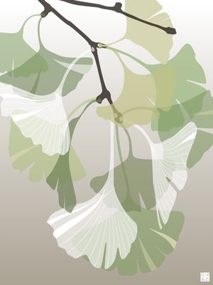 GINKGO MINIMALISTA VERDE FENDI