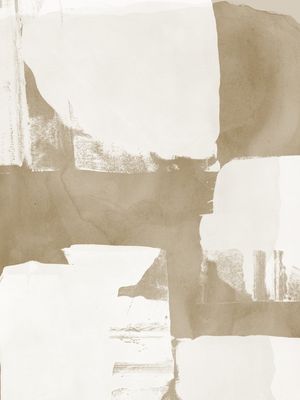 BEIGE VERT - ABSTRATO BRANCO E BEGE II - DÍPTICO