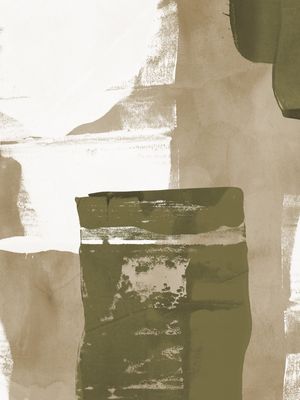 BEIGE VERT - ABSTRATO VERDE E BEGE II - DÍPTICO