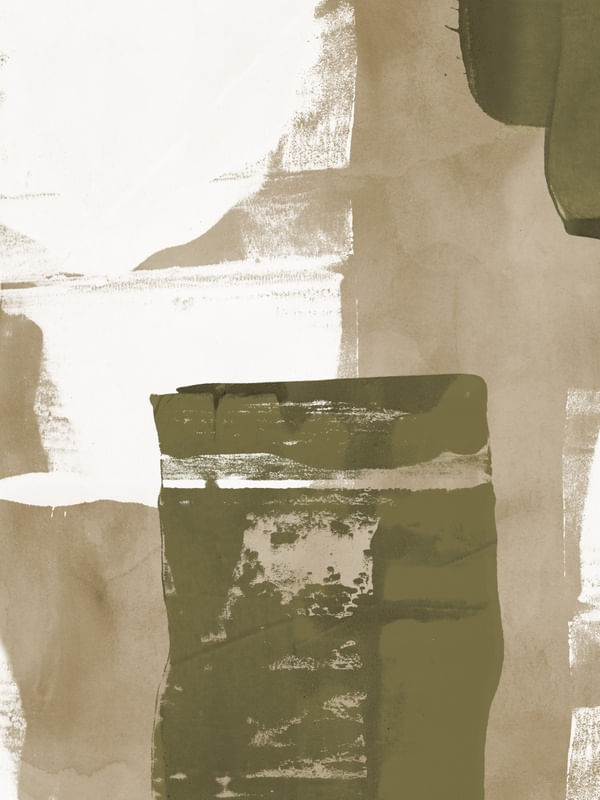 BEIGE VERT - ABSTRATO VERDE E BEGE II - DÍPTICO