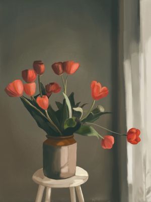 RED TULIPS