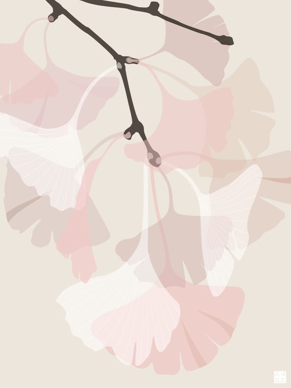 GINKGO MINIMALISTA ROSA FENDI