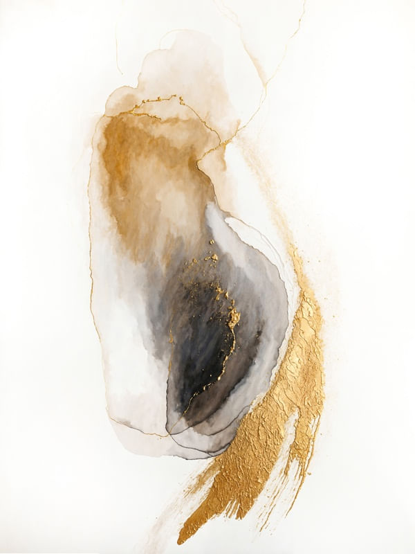 DUO ABSTRATO DOURADO CHARME 1