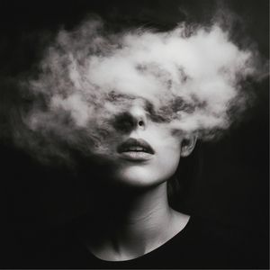 MULHER FUMAÇA BY AI