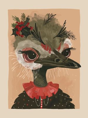 FESTIVE OSTRICH