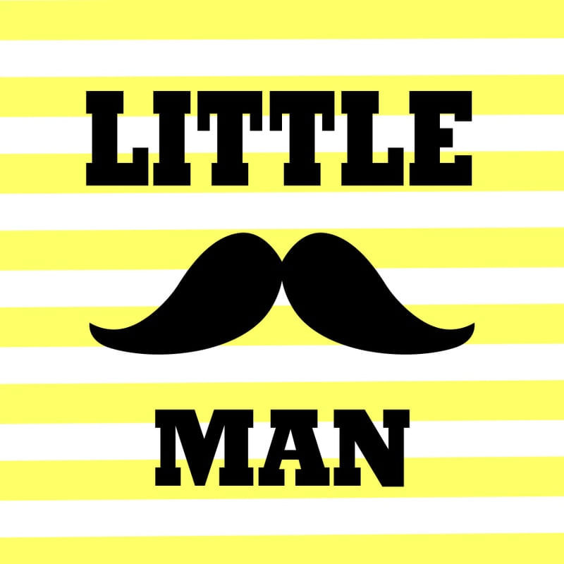 LITTLE MAN BIGODE BABY
