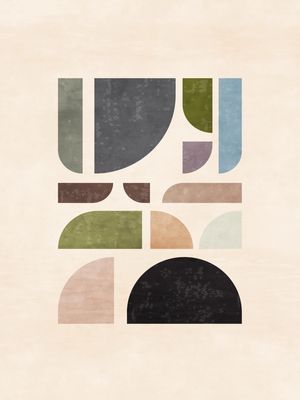 ABSTRATO VINTAGE AQUARELA