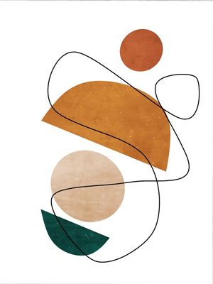 ABSTRATO SHAPES AQUARELA