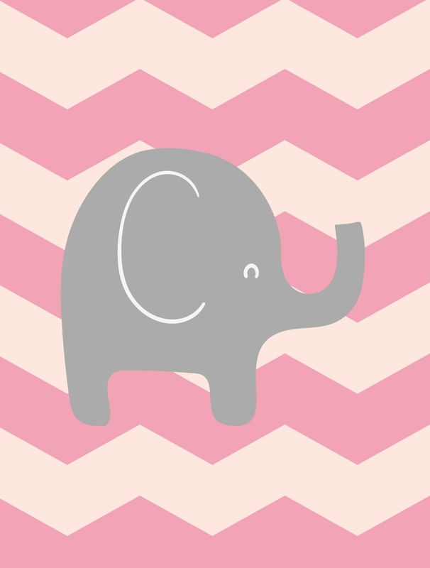 ELEFANTE CHEVRON ROSA BABY