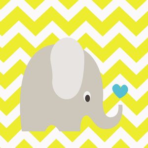 ELEFANTE CHEVRON AMARELO BABY