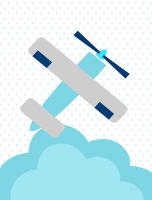 AVIÃO BEBÊ MENINO