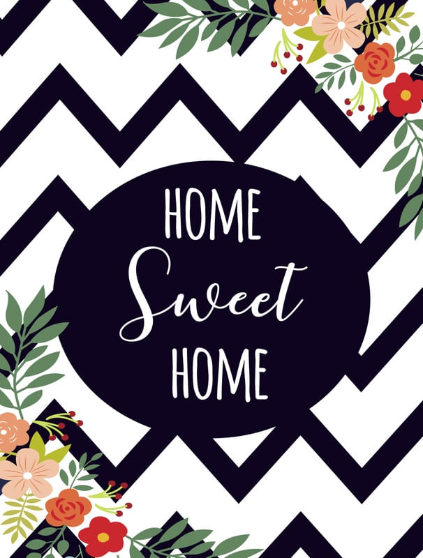 HOME SWEET HOME FLORAL