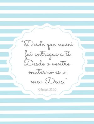 VERSÍCULO DECOR MENINO BEBÊ